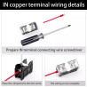 2pcs/pack DIN Rail High Current Terminal Block IN60BK 90A 1P 600V